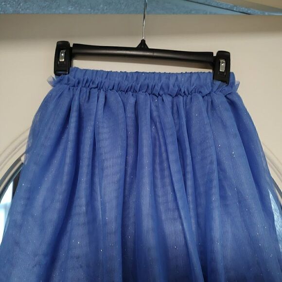 New The Children's Place Purple Sparkly Tulle Skirt Size Girl's M 7/8 - Picture 2 of 2